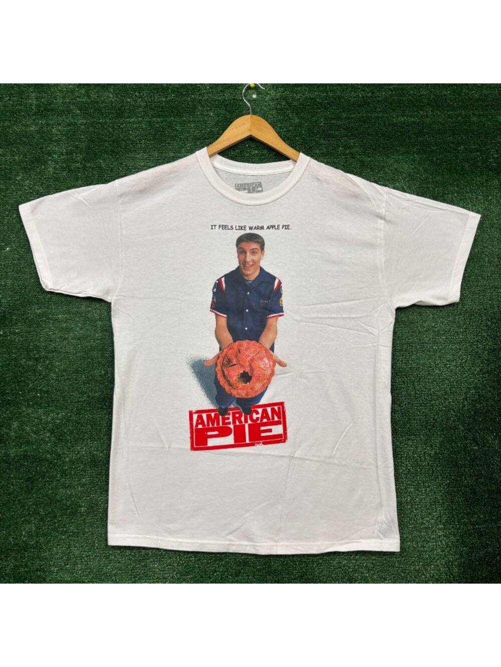 American Pie Jim Holding pie Movie promo Tshirt size Large